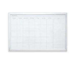 Cathedral Products Modern White Frame Magnetic Monthly Planner Dry Erase Board | Premium Monthly Organizer with 'To Do' Section