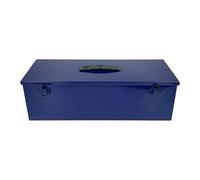 Cathedral Products Multi Use Hobby & Tool Box - Classic Retro Tool Chest with Double Toggle Closure - Blue