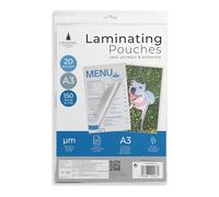 Cathedral Products Pack of 20 A3 Gloss Laminating Pouches 150 Micron