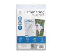 Cathedral Products Pack of 20 A4 Gloss Laminating Pouches 150 Micron