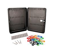 Cathedral Products Secure 60-Key Capacity Combination Lock Key Cabinet | Durable & Wall-Mountable | Includes Colourful Key Fobs and Labels