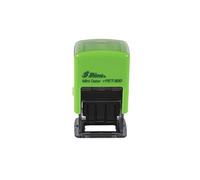Cathedral Products Self Inking Date Stamp - 3.8mm Character Height, Green