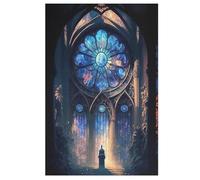 Cathedral Puzzles 1000 Pieces Wooden Jigsaw Puzzle for Adults Brain Exercise Challenge Game Gift for Kids Children Jigsaws （78×53cm）