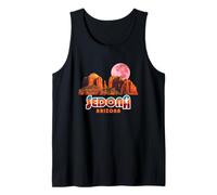 Cathedral Rock Sedona Arizona Vintage Retro Travel Hiking Tank Top