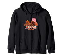 Cathedral Rock Sedona Arizona Vintage Retro Travel Hiking Zip Hoodie