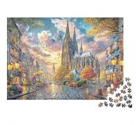 Cathedral Street 1000 Piece Jigsaw Puzzle for AdultsFantasy Town Jigsaw Great Gift Fun Activity for Home Colourful Challenging & Brainteasing PuzzlesPuzzle Game Gifts for Me