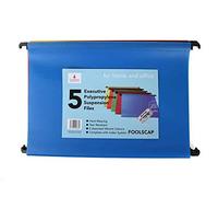 Cathedral Suspension Files Foolscap Polypropylene Files Pack of 5 - Color: Assorted
