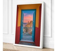Cathedral Through Doorway Canvas Wall Art Print 18x12 Inch