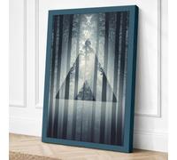 Cathedral Through Mist Canvas Wall Art Print 18x12 Inch