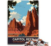 Cathedral Valley 1000 Piece Jigsaw Puzzles for Teenagers, Suitable for Ages 14 And Up Family Fun It Is Ideal As A Gift for The Whole Family 1000pcs(50x75cm)