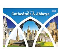 Cathedrals & Abbeys A5 Calendar 2027, Wall Calendars, Month To View, Travel, Gift