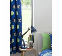 Catherine Lansfield Kids Football Curtains 66 x 72 inch Blue