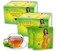 Catherine Herbal Slim Tea 64 Pack (2 Boxes) Pure & Natural Chrysanthemum Flavour Herbal Tea Bags Detox Diet Green Tea For Men & Women