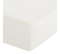 Catherine Lansfield Fitted Sheet Easy Iron Percale Combed Polycotton 35cm Depth King Cream