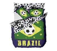 Catherine Lansfield 230 x 220 cm Plus 50 x 75 cm/ 2-Piece Brazil DB Quilt Set, Set of 8, Multi-Colour
