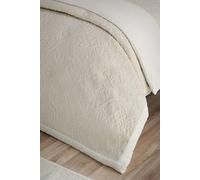 Catherine Lansfield Amelia Jacquard 220x230cm Bedspread Cream