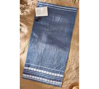 Catherine Lansfield Anchors Cotton Extra Large Beach Towel - Blue