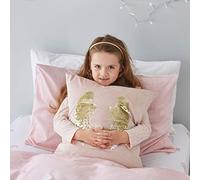 Catherine Lansfield Angel Sequin Wings 43X43Cm Cushion Cover Blush