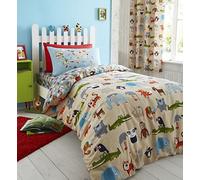 Catherine Lansfield Animal Kingdom Single Duvet Set, Multi