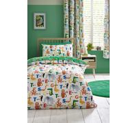 Catherine Lansfield 'Animal Magic' Reversible Duvet Cover Set in Natural | Size: Single Catherine Lansfield Natural Single