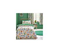 Catherine Lansfield Animal Magic Reversible Single Duvet Cover Set with Pillowcase Natural