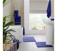 Catherine Lansfield 6-Piece Cotton Towel Set – Anti-Bacterial, Soft & Absorbent – Navy Blue