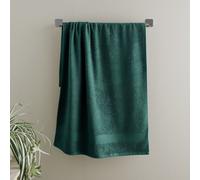Catherine Lansfield Bath Sheet Anti-Bacterial Cotton 500gsm Soft & Absorbent Dark Green