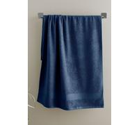 Catherine Lansfield Anti Bacterial Soft & Absorbent Cotton Bath Towel Navy Blue