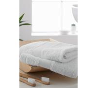 Catherine Lansfield 'Anti Bacterial' Cotton Towels in White | Size: Bath Sheet Catherine Lansfield White Bath Sheet