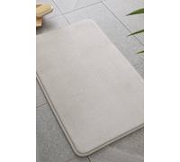Catherine Lansfield 'Anti- Bacterial Memory Foam' Bath Mat in Beige Catherine Lansfield Beige