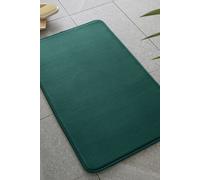 Catherine Lansfield Bathroom Anti-Bacterial Memory Foam Bathmat Bath Mat Forest Green, Mats, One Size