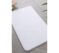 Catherine Lansfield 'Anti- Bacterial Memory Foam' Bath Mat in White Catherine Lansfield White