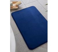 Catherine Lansfield Anti Bacterial Memory Foam Bath Mat Navy