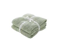 Catherine Lansfield Bathroom Anti-Bacterial Cotton Bath Sheet Pair Sage