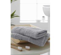 Catherine Lansfield Anti Bacterial Towel Range Silver