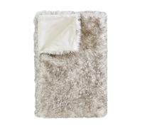 Catherine Lansfield Arctic Fox Throw 130 x 170cm Or Cushion 45 x 45 cm Grey