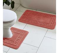 Catherine Lansfield Armoni 2-Piece Bath Set, Terra