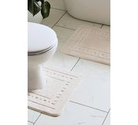 Catherine Lansfield 2 Piece Bath Sets - Armoni - Cream