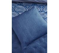 Catherine Lansfield 'art Deco Pearl' Cushion In Navy Navy 45cm x 45cm