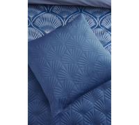 Catherine Lansfield Living Art Deco Pearl 45x45cm Cushion Navy Blue