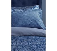 Catherine Lansfield 'Art Deco Pearl' Pillowsham Pair in Navy Catherine Lansfield Navy