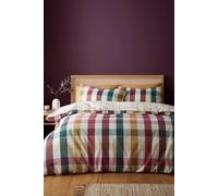 Catherine Lansfield 'Autumn Check' Reversible Duvet Cover Set | Size: Double Catherine Lansfield Multicolor Double