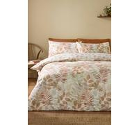 'Autumn Leaves' So Soft Reversible Duvet Cover Set Catherine Lansfield Natural Double