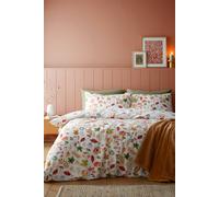 Catherine Lansfield Autumn Pumpkins Reversible Single Duvet Cover Set with Pillowcase Orange