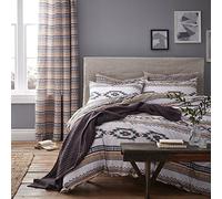 Catherine Lansfield Aztec Duvet Cover Set Modern 220x160x1 cm multicoloured