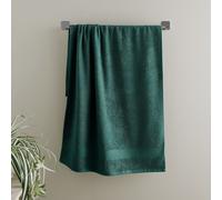 Catherine Lansfield Bathroom Anti Bacterial 500 gsm Soft & Absorbent Cotton Bath Sheet Forest Green
