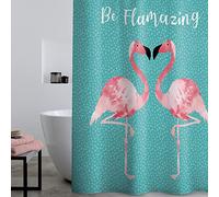 'Flamingo' Shower Curtain Catherine Lansfield Teal One Size