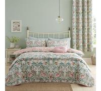 Catherine Lansfield Bedding Clarence Floral Double Duvet Cover Set with Pillowc