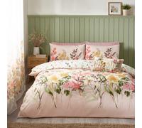 Catherine Lansfield Bedding Countryside Floral Floral Duvet Cover Set With Pillowcases Pink