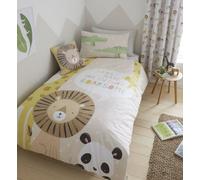 Catherine Lansfield Bedding Roarsome Animals Duvet Cover Set With Pillowcases Natural